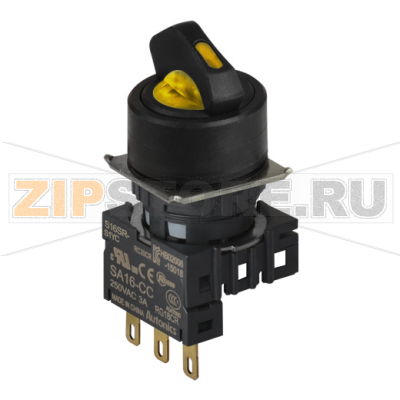 Переключатель селекторный, Ø отверстия: 16 мм Autonics S16SR-S2YC 