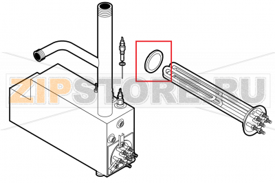 Steam generator heating element gasket Lainox ME061T    Steam generator heating element gasket Lainox ME061TЗапчасть на сборочном чертеже под номером: 20Название запчасти на английском&nbsp;языке: Steam generator heating element gasket Lainox ME061T