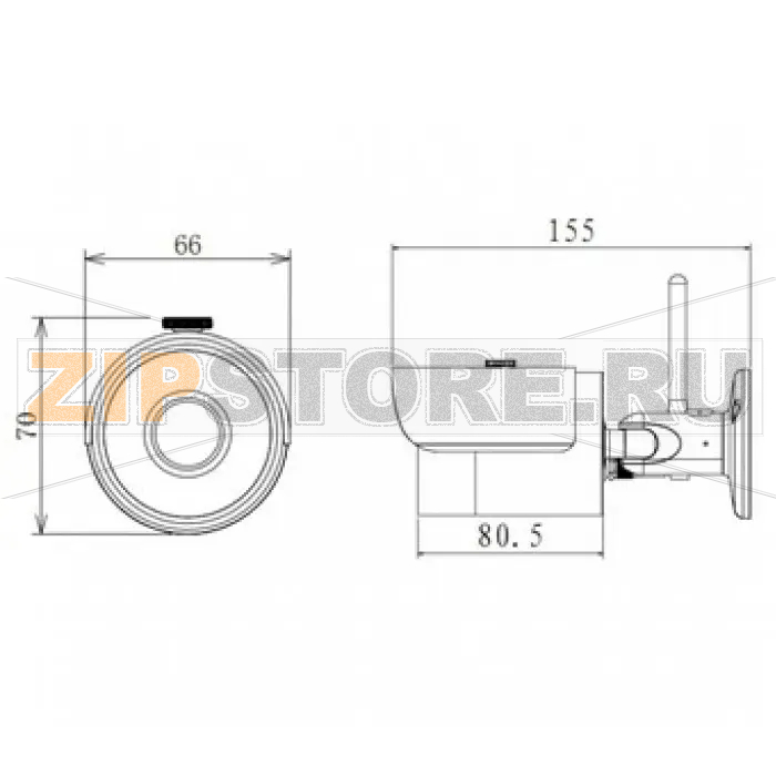 IP-камера Dahua DH-IPC-HFW1200SP-W-0600B 