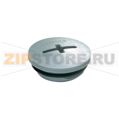 Винт запорный, материал: полиамид, серебристо-серый, 1 шт Wiska EVSG-ORD M50 RAL 7001 