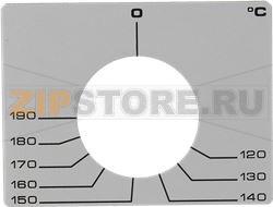 КЛЕЮЩАЯСЯ ТАБЛИЧКА ДЛЯ ТЕРМОСТАТА 120-190°C 