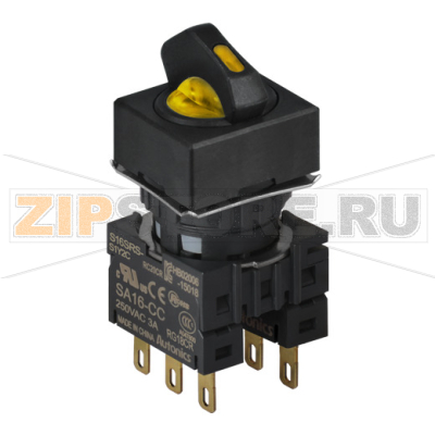 Переключатель селекторный, Ø отверстия: 16 мм Autonics S16SRS-S3Y2C 