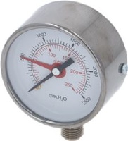 PRESSURE GAUGE ø 65 mm 0-2.5 bar