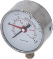 PRESSURE GAUGE ø 65 mm 0-2.5 bar