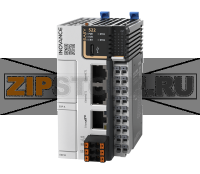 Контроллер 24 В/DC, 8xDI (NPN/PNP), 8xDO (NPN), 2xEthernet, 1xEtherCAT, 1xRS485, 1xType-C, 16 осей, CAM, 2xGE20, 16xGL20, IP20 Inovance Easy522-0808TN-INT 