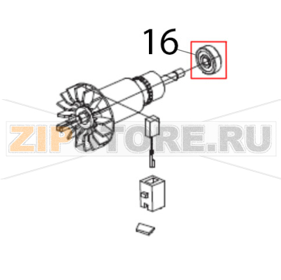 Подшипник Hurakan HKN-MP160 Подшипник Hurakan HKN-MP160Запчасть на деталировке под номером: 16