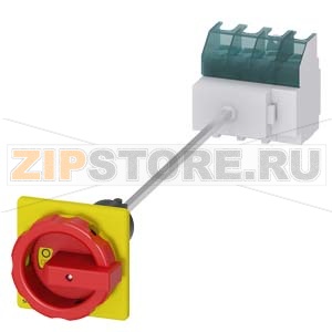 АВАРИЙНЫЙ ГЛАВНЫЙ УПРАВЛЯЮЩИЙ ПЕРЕКЛЮЧАТЕЛЬ 4-ПОЛЮСНЫЙ IU=63, P/AC-23A AT 400V=22KW МОНТАЖНОЕ ОСНОВАНИЕ МОНТ. РЕЙКА /МОНТАЖ ПОСР. 2 ОТВЕРСТИЙ ПОВОРОТНЫЙ ИСП. МЕХАНИЗМ КРАСН\ЖЕЛТ. Siemens 3LD2545-1TL53 