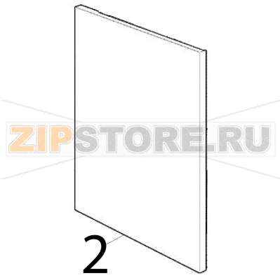 Pannello laterale DX Scotsman BF 80 Pannello laterale DX Scotsman BF 80Запчасть на деталировке под номером: 2