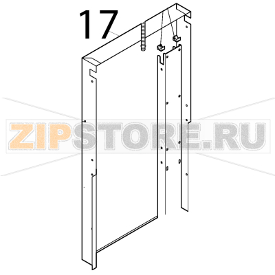 Back panel Silanos E1000 Back panel Silanos E1000Запчасть на деталировке под номером: 17
