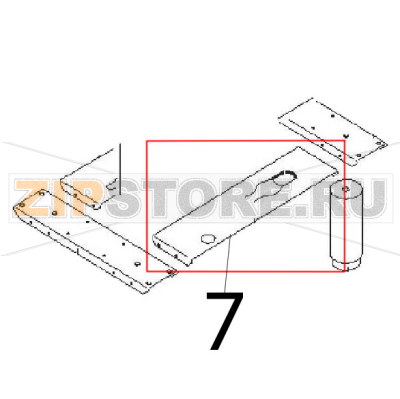 Section Angelo Po 0G1CP1E Section Angelo Po 0G1CP1EЗапчасть на деталировке под номером: 7