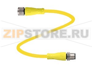 Кабель датчика-исполнительного устройства Connection cable V15-G-S-YE10M-PUR-A-V15-G Pepperl+Fuchs Описание оборудованияConnecting cable, M12 to M12, PUR cable 5-pin