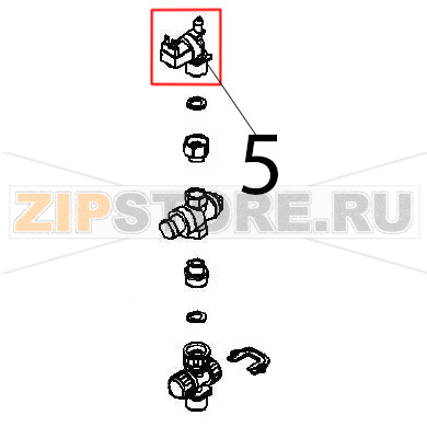 Solenoid valve 3/4&quot; 1 in-1out&quot; Angelo Po BX101E Solenoid valve 3/4" 1 in-1out" Angelo Po BX101EЗапчасть на деталировке под номером: 5
