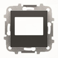 Накладка для цифрового FM-радио и/или механизма (блока) ДУ, чёрный бархат ABB 2CLA856800A1501