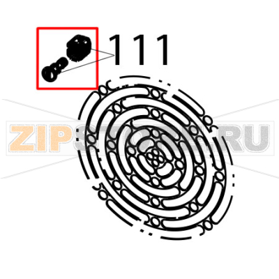 Turning screw 1/4 Tecnoinox EFB10DS Turning screw 1/4 Tecnoinox EFB10DSЗапчасть на деталировке под номером: 111