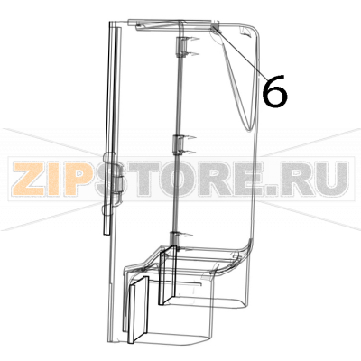 Front cover Zumex Versatile Pro Front cover Zumex Versatile ProЗапчасть на деталировке под номером: 6
