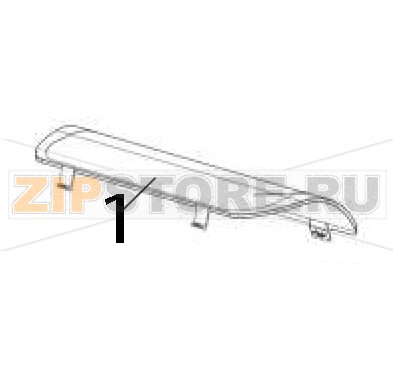 Media window Zebra ZD621 Thermal Transfer Media window Zebra ZD621 Thermal TransferЗапчасть на деталировке под номером: 1
