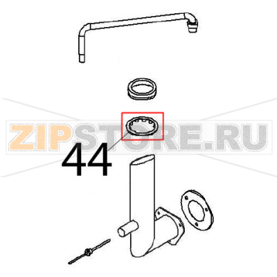 Stop gasket Angelo Po FX61E2 Stop gasket Angelo Po FX61E2Запчасть на деталировке под номером: 44