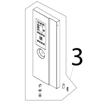 Control board ass. y and glass Angelo Po FX101E1