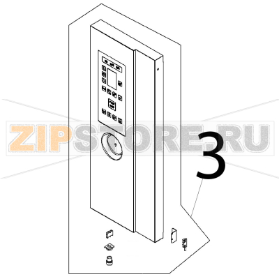 Control board ass. y and glass Angelo Po FX101E1 Control board ass. y and glass Angelo Po FX101E1Запчасть на деталировке под номером: 3