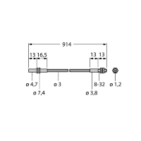 Кабель оптоволоконный, высокотемпературный Turck IMT.753P
