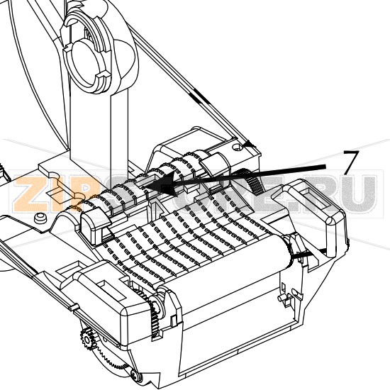 Сенсор черной метки Zebra TLP 2824 Plus Датчик черной метки Zebra TLP 2824 PlusЗапчасть на сборочном чертеже под номером: 7Количество запчастей в комплекте: 1Название запчасти Zebra на английском языке: Gap/Blackline Sensor PCBA 