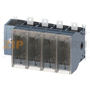 ПРЕДОХРАНИТЕЛЬНЫЙ ВЫКЛЮЧАТЕЛЬ-РАЗЪЕДИНИТЕЛЬ 400A, ТИПОРАЗМЕР 4, 4-ПОЛ FOR LV HRC ПРЕДОХРАНИТЕЛЬ ТИПОРАЗМЕР 1 И 2 БОКОВОЕ УПРАВЛЕНИЕ СЛЕВА БАЗОВЫЙ БЛОК БЕЗ РУЧКИ ПЛОСКИЕ КЛЕММЫ Siemens 3KF4440-4LF11 