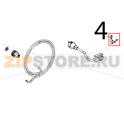 Angolo facciata muffola inox Unox XVC 104 Angolo facciata muffola inox Unox XVC 104Запчасть на деталировке под номером: 4