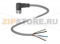 Кабель датчика-исполнительного устройства Cable socket, shielded V15-W-4,1M-PUR-ABG5 Pepperl+Fuchs