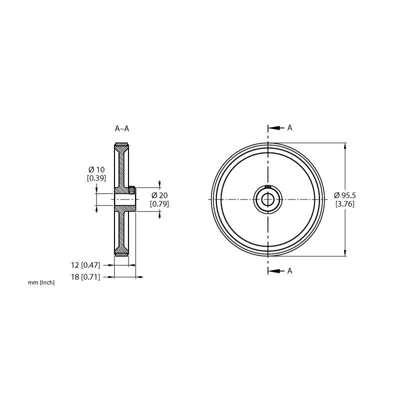 Колесо измерительное Turck RA-MW-300-12-PS1-10 