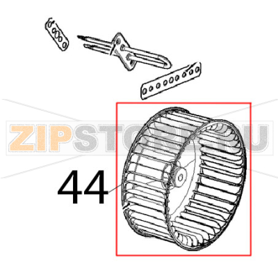 Motor fan D196, H81, 39, blade, nut M Unox XVC 205E Motor fan D196, H81, 39, blade, nut M Unox XVC 205EЗапчасть на деталировке под номером: 44