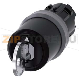 АКТУАТОР ПОВОРОТНОГО ПЕРЕКЛЮЧАТЕЛЯ С КЛЮЧОМ IKON, 22MM, КРУГЛ., ПЛАСТИК С МЕТАЛЛИЧЕСКИМ ФРОНТАЛЬНЫМ КОЛЬЦОМ, НОМЕР ЗАМКА 360012K1, С 2 КЛЮЧАМИ, 3 КОММУТАЦИОННЫХ ПОЛОЖЕНИЯ: I-O&lt;II, С ФИКСАЦИЕЙ В ЛЕВОМ ПОЛОЖЕНИИ РУКОЯТКИ, БЕЗ ФИКСАЦИИ В ПРАВОМ ПОЛОЖЕНИИ РУК 