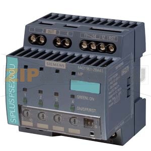 SIPLUS PS, модуль селективности PSE200U 10A, со стойким покрытием, на основе 6EP1961-2BA41 . 4х-канальный модуль селективности, вход: =24 В, выход: =24 В/10 A на канал, выходной ток настраивается в диапазоне 3-10 А, с диагностикой индивидуального состояни 