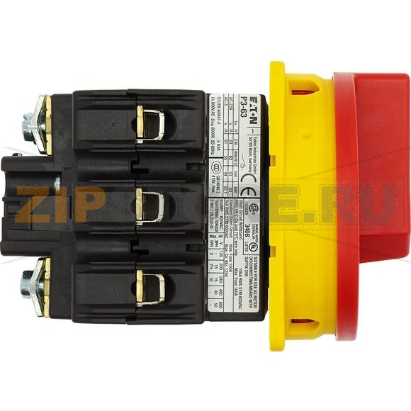 Выключатели главные, P3, 63 A, 3-полюсн Eaton P3-63/EA/SVB 