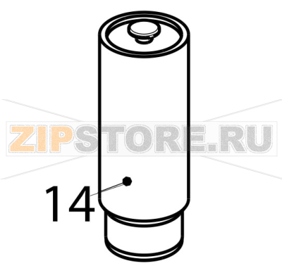 Foot Tecnoinox FR4FE7 Foot Tecnoinox FR4FE7Запчасть на деталировке под номером: 14