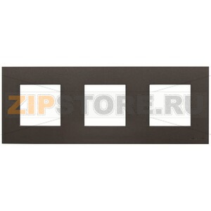 Рамка трехместная, антрацитовая ABB 2CLA227310N1801 