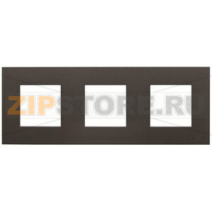 Рамка трехместная, антрацитовая ABB 2CLA227310N1801 