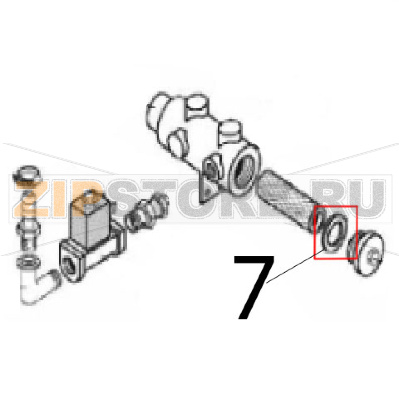 Gasket Angelo Po C165D Gasket Angelo Po C165DЗапчасть на деталировке под номером: 7