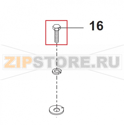 Screw M6x16 Bear Varimixer AR40 VL-1S                                                            Screw M6x16 Bear Varimixer AR40 VL-1SЗапчасть на сборочном чертеже под номером: 16Название запчасти на датском&nbsp;языке: Screw M6x16 Bear Varimixer AR40 VL-1S