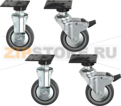 CASTOR SWIVELS WITH BRAKE KIT 4 PCS 