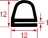 GUARNIZIONE PORTA FORNO 590x470 mm