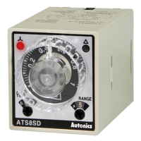 Таймер переключения цепей аналоговый, компактный, тип: звезда-треугольник, 8-контактный разъем, круговая шкала Autonics ATS8SD-4