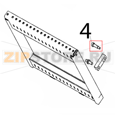 Screw M8, 10x40 Rollmatic CP 52 Screw M8, 10x40 Rollmatic CP 52Запчасть на деталировке под номером: 4
