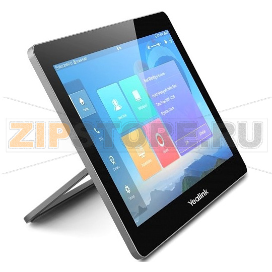 сенсорная панель управления для терминалов ВКС Yealink, Wi-Fi IEEE 802.11ac/n, сенсорный экран 13.3" IPS 1920x1080, встроенный всенаправленный микрофон, USB выход 5В/500мА, USB 2.0 Type-C, RJ-45 для питания и сети, питание PoE 48В/0.27А 