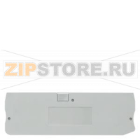 КРЫШКА ДЛЯ ПРОХОДНОЙ ПРУЖИННОЙ КЛЕММЫ: 2.5 MM2, ШИРИНА: 2.2 MM, СЕРАЯ Siemens 8WH9000-1GA00