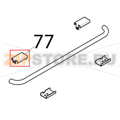 Inserto superiore sx piegato Tecnoeka KF 965 Inserto superiore sx piegato Tecnoeka KF 965Запчасть на деталировке под номером: 77