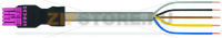 pre-assembled connecting cable; Eca; Socket/open-ended; 5-pole; Cod. B; 8 m; 1,50 mm; pink Wago 891-8995/106-807