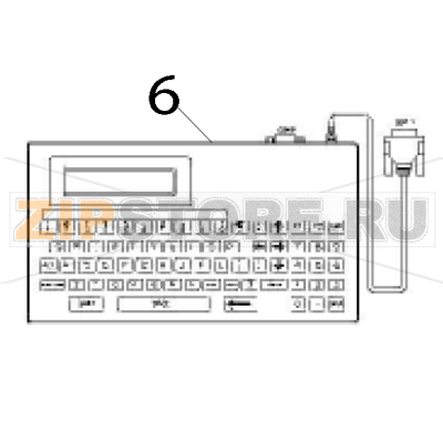 KP-200 Plus, stand-alone keyboard unit TSC TTP-368MT KP-200 Plus, stand-alone keyboard unit TSC TTP-368MTЗапчасть на деталировке под номером: 6