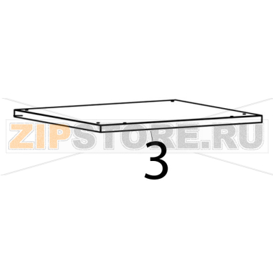 Top cover Bartscher RT-78B-8 Top cover Bartscher RT-78B-8Запчасть на деталировке под номером: 3
