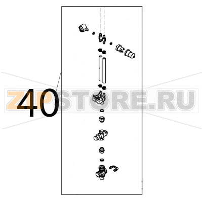 Gruppo ingresso H2O Angelo Po FX201G3 Gruppo ingresso H2O Angelo Po FX201G3Запчасть на деталировке под номером: 40