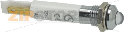 INDICATOR LIGHT LED WHITE 230V 